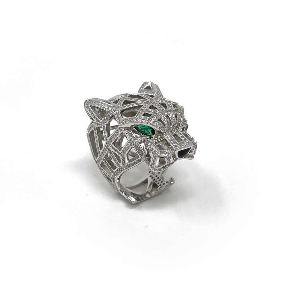 Panther Head Ring